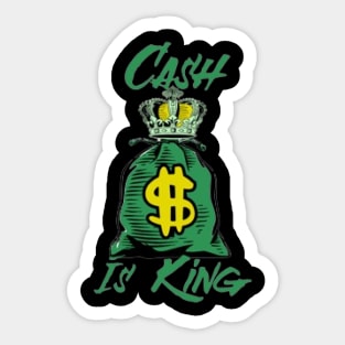 Cash Is King Sticker